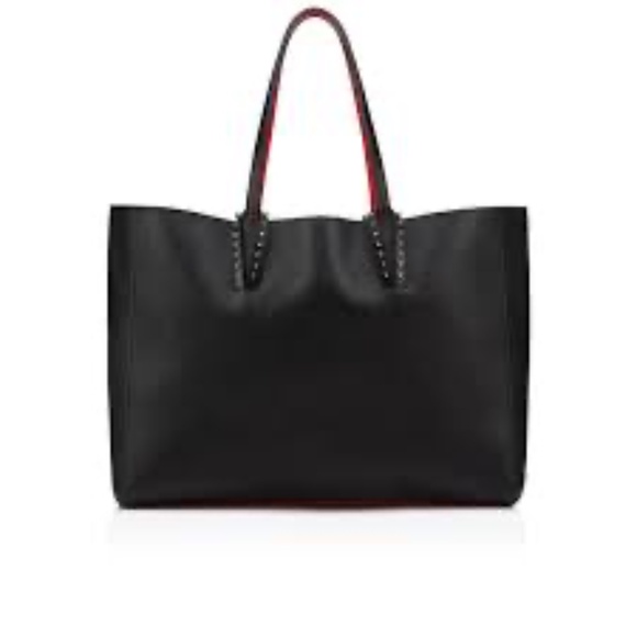 Christian Louboutin Soft Leather Large Black Tote - Cabata - Picture 2 of 3